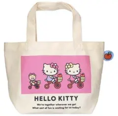 カラーマチ付きバッグ ハローキティ トートバッグ ミニバッグ ミニトート