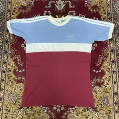 y*様 80s シングルステッチ USA製 アディダス トレフォイルロゴ メッシ