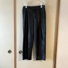 WYM レザー 黒 ストレートパンツのサムネイル