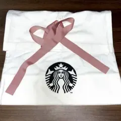 スターバックス　ラッピング　布袋　大サイズ　ピンク色