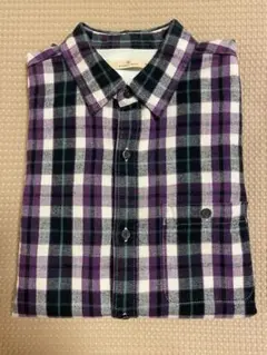GLOBAL WORKS ネルシャツ M 紫系