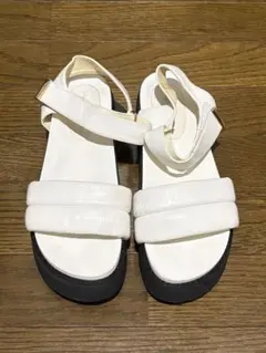 厚底サンダル LL 白のサムネイル