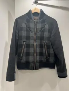 MR. OLIVE チェック柄ウールジャケット S