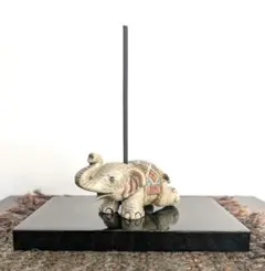 象　お香立て　陶器　置物　アジアン雑貨