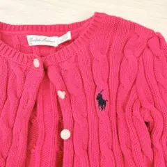 Ralph Lauren ピンク カーディガン
