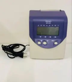 【美品★SEIKO】 QR-340 タイムカード