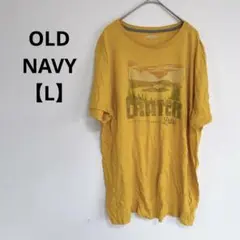 OLD NAVY Lサイズ　クレーター湖風景プリントTシャツ メンズ　半袖