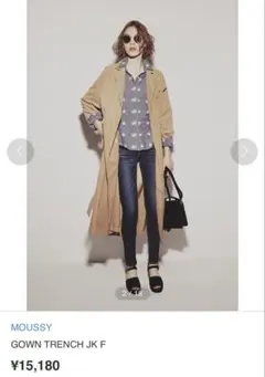 MOUSSY オリーブ　トレンチコート
