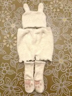 ウサギ コスチューム 赤ちゃん お月見 70-80cm