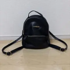 【Lovetoxic】 黒 合成皮革 リュック