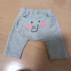 象のデザインのサルエルパンツ 70cmのサムネイル