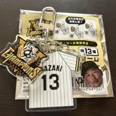 阪神タイガース 岩崎優 フェイス&ユニフォームキーホルダー