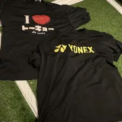 YONEX テニス　バドミントン　黒　Lサイズ2枚セット