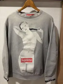 Supreme グレー グラフィックプリントスウェット ケイトモス