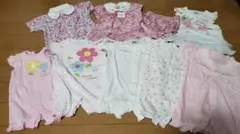 新品　マザウェイズ　60cm 70cm 半袖ロンパース　花柄　Tシャツまとめ売り