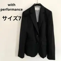 with performance サイズ7 ブラック ジャケット フォーマル