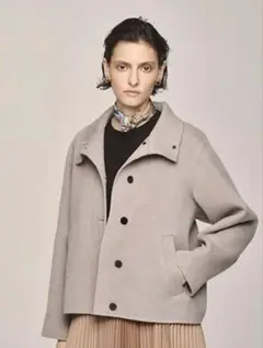23AW 美品 theory luxe ダブルフェイスショート丈ブルゾンコート