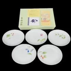 ●4899#0722　オールド香蘭社/アンティークイゲ皿(竹林と屋敷絵)0616 ○4899#0722 オールド香蘭社/アンティークイゲ皿(竹林と屋敷絵