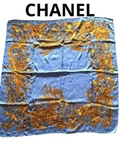 CHANEL 花柄 スカーフ
