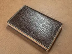 【新品】THE SHOP TK名刺入れ カードケース(ベージュ/ダークブラウン)