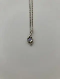 ムーンストーンネックレス　シルバー