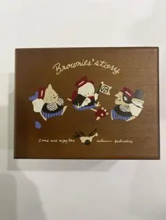 希少 レトロ サンリオ Brownies' story 木製小物入れ