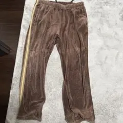 ワークマンブラウンベロアパンツ