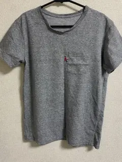 ザ ノースフェイス　レディース半袖Tシャツ　ワンポイント　グレー M size