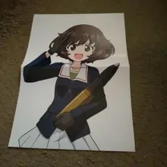 ガールズ&パンツァー ガルパン 両面ポスター＃A 寝転がり秋山優花里