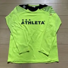 ATHLETA 長袖プラシャツ 160 蛍光イエロー
