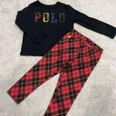 POLO セットアップ 90cm ラルフローレン チェック