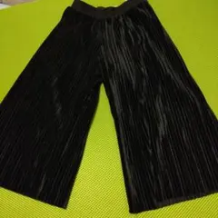 H&M 黒 ベルベット 長ズボン EUR 122