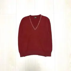 Wing Von ニット セーター L レッド Vネック y2k グランジ