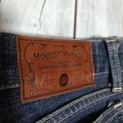 MOUSSY VINTAGE ストレートデニム ダークブルー