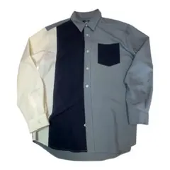 ITEM'S URBANRESEARCH パッチワーク長袖シャツ Mサイズ