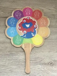 関西万博2025 ミャクミャク　国産杉　うちわ