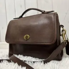 ⭐️希少⭐️オールドコーチ 2way ショルダーバック ハンド 9870 ブラウン