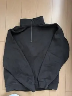 GU ハーフジップ スウェット Lサイズ ブラック