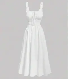 SHEIN シャーリング キャミワンピース