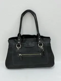 美品】COACH（コーチ） ソーホー プリーテッド トートバッグ F13732