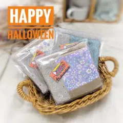 【ハロウィン】　タオルハンカチ　ハンドメイド　プレゼント　プチギフト　#504