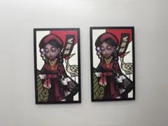 第五人格 芸者 ナムコ namco 缶バッジ 回数特典 美智子 花札 和紙 第五人格 芸者 ナムコ namco 缶バッジ 回数特典 美智子 花札