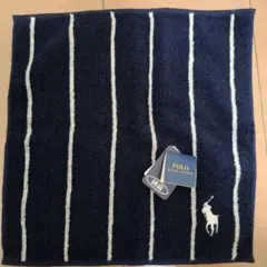 ラルフローレン　ストライプタオルハンカチ