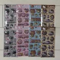 正規品 サンリオ ハローキティ キラキラカプセルシール 4種×2セット 日焼け
