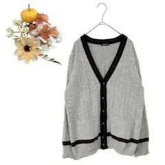 【9】 イーストボーイ ヴィーナス ラムウールニットカーディガン カラーライン