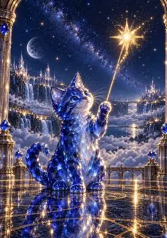 猫 デジタルアート写真 L版