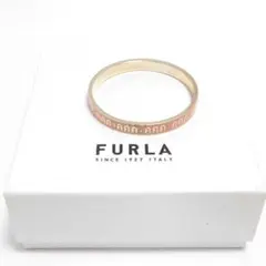 極美品 FURLA フルラ バングル ブレスレット ピンク ゴールドのサムネイル