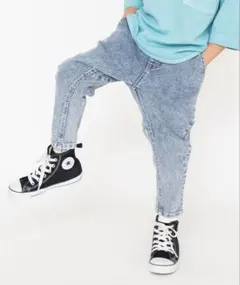 ブランシェス ガーデナーテーパードデニムパンツ 110