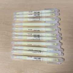 ★3本よりバラ売り可★ 廃盤品 無印良品 窓付き蛍光ペン 黄色 11本セットのサムネイル