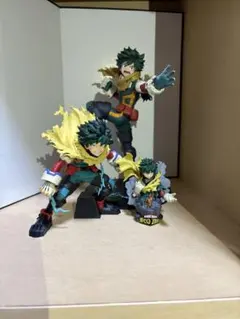 バ*ス様 僕のヒーローアカデミア 緑谷出久 フィギュア3体セット